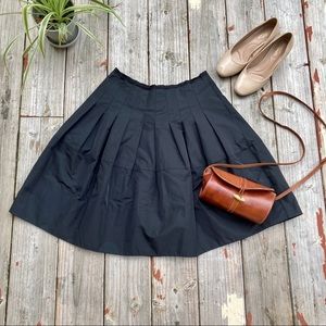BCBG MaxAzria Black Taffeta Flare Skirt Size 4